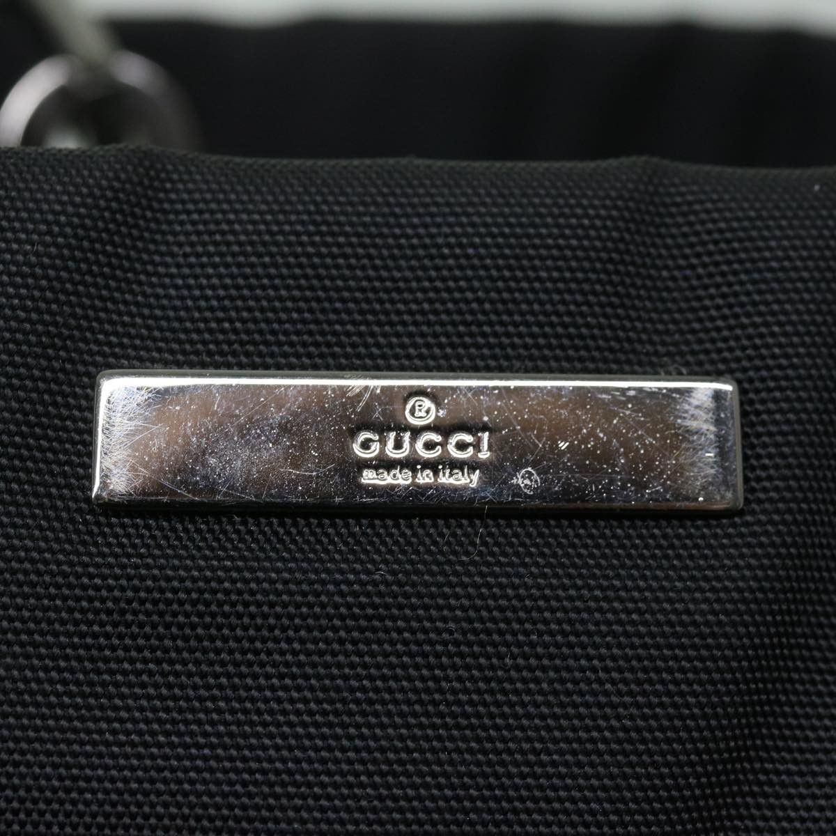 Gucci Bamboo Black Synthetic Handbag (Pre-Owned) Size ONE SIZE - 7 Thumbnail