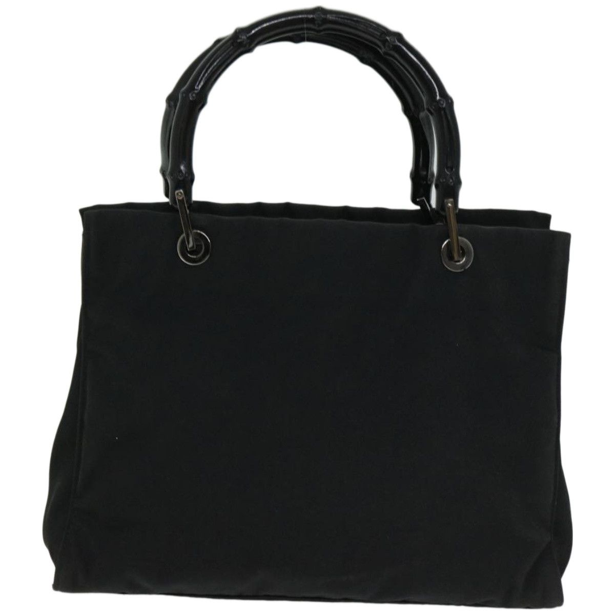 Gucci Bamboo Black Synthetic Handbag (Pre-Owned) Size ONE SIZE - 2 Thumbnail