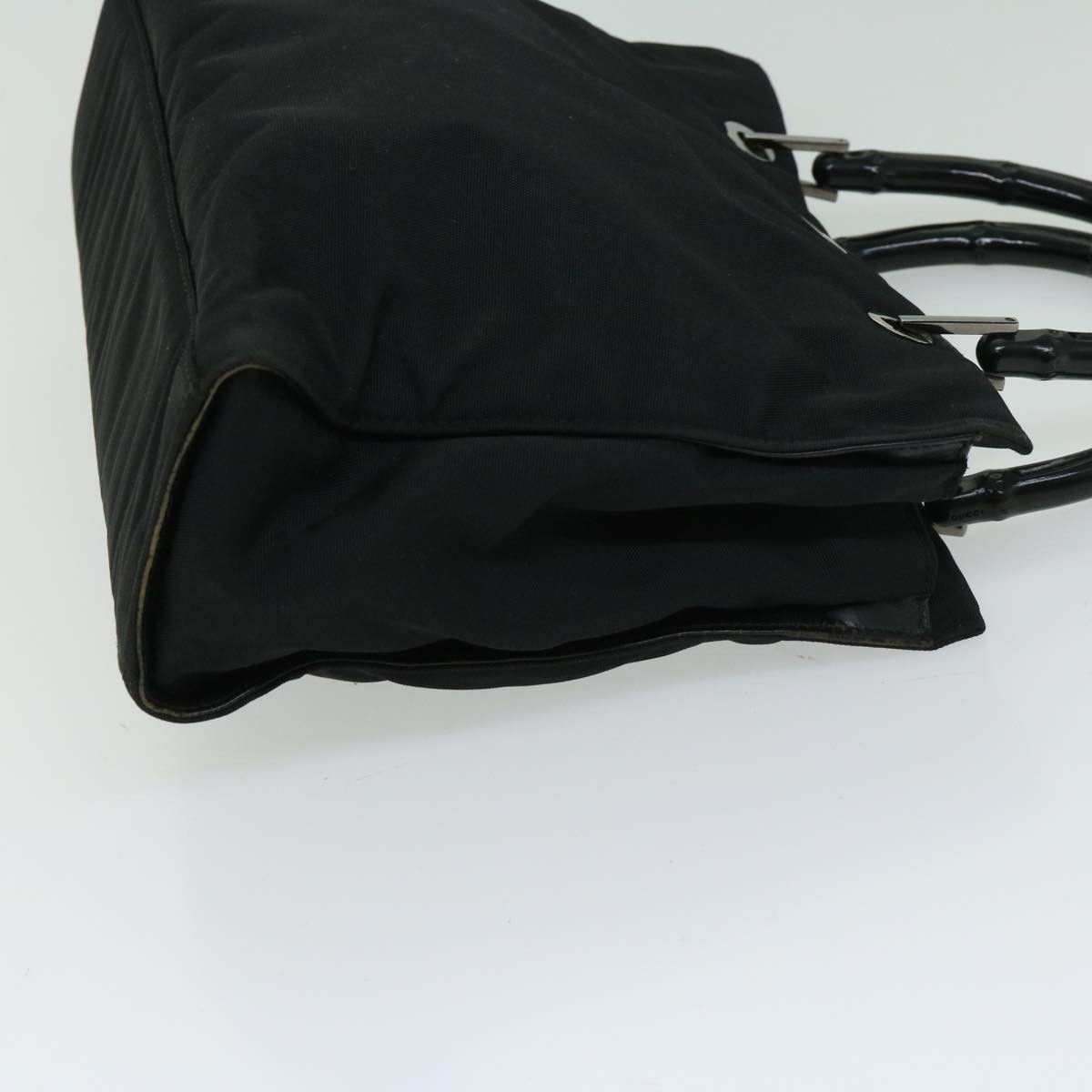 Gucci Bamboo Black Synthetic Handbag (Pre-Owned) Size ONE SIZE - 11 Thumbnail