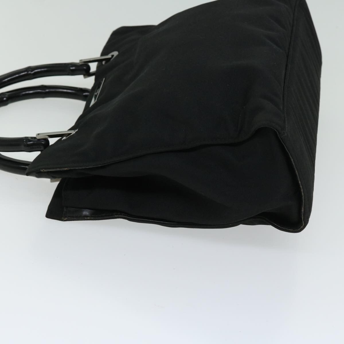 Gucci Bamboo Black Synthetic Handbag (Pre-Owned) Size ONE SIZE - 12 Thumbnail