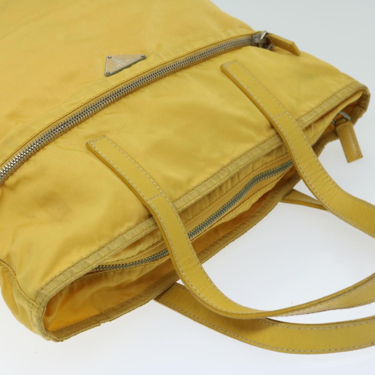 Prada Tessuto Yellow Synthetic Tote Bag (Pre-Owned) Size ONE SIZE - 10 Thumbnail