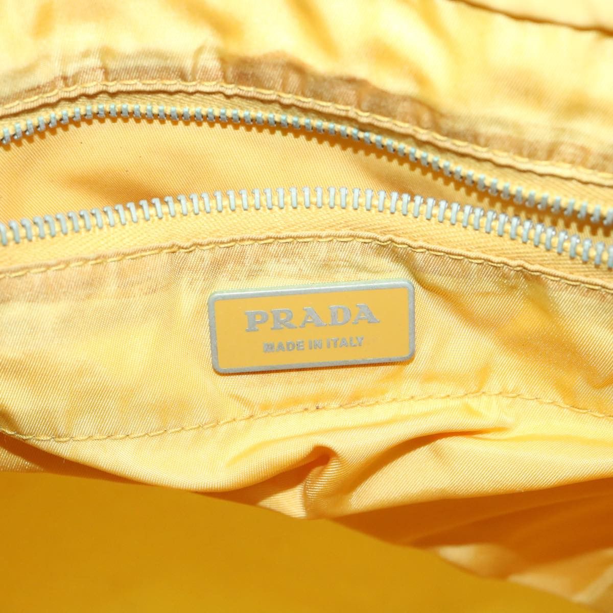 Prada Tessuto Yellow Synthetic Tote Bag (Pre-Owned) Size ONE SIZE - 9 Thumbnail