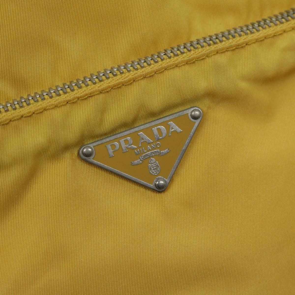 Prada Tessuto Yellow Synthetic Tote Bag (Pre-Owned) Size ONE SIZE - 18 Thumbnail