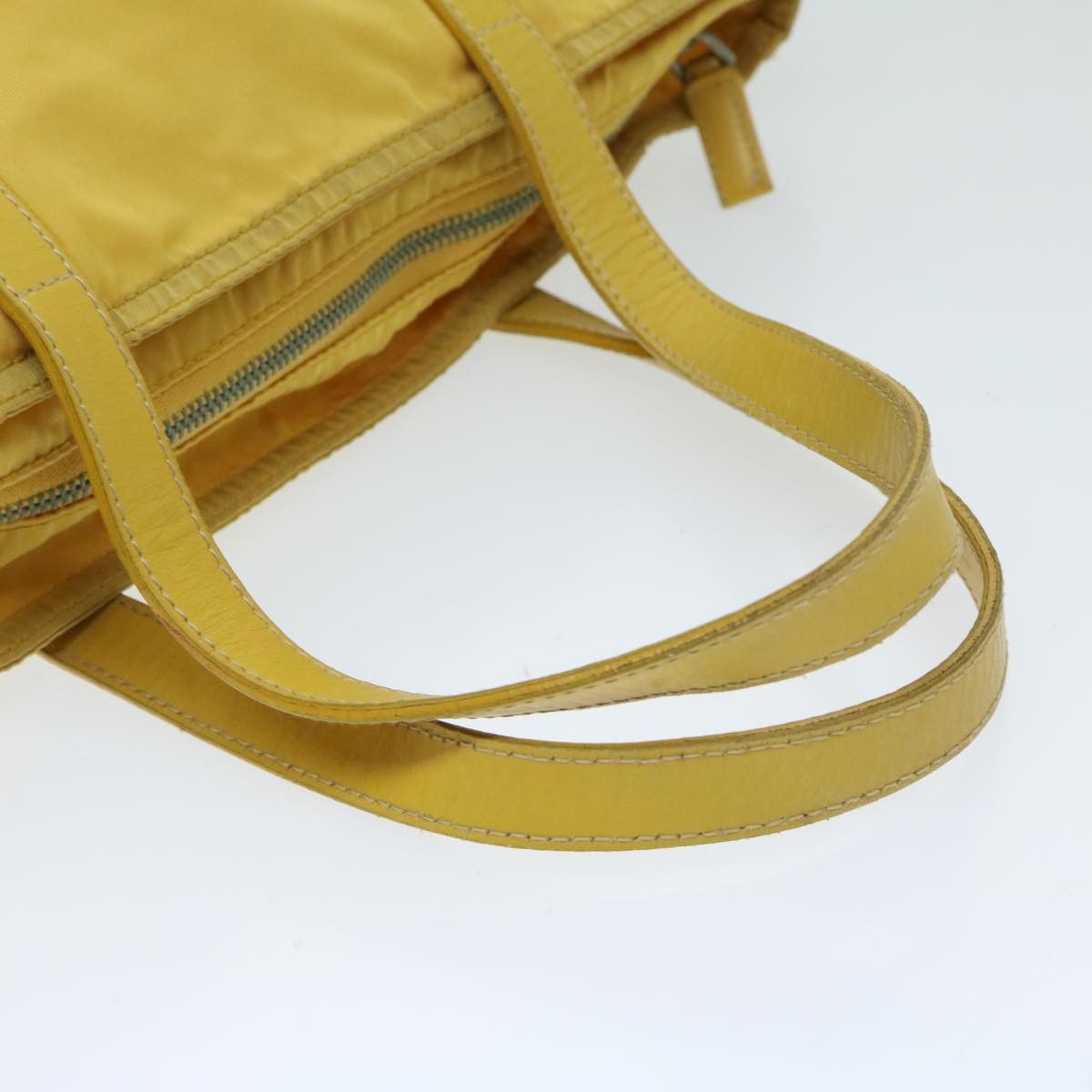 Prada Tessuto Yellow Synthetic Tote Bag (Pre-Owned) Size ONE SIZE - 11 Thumbnail