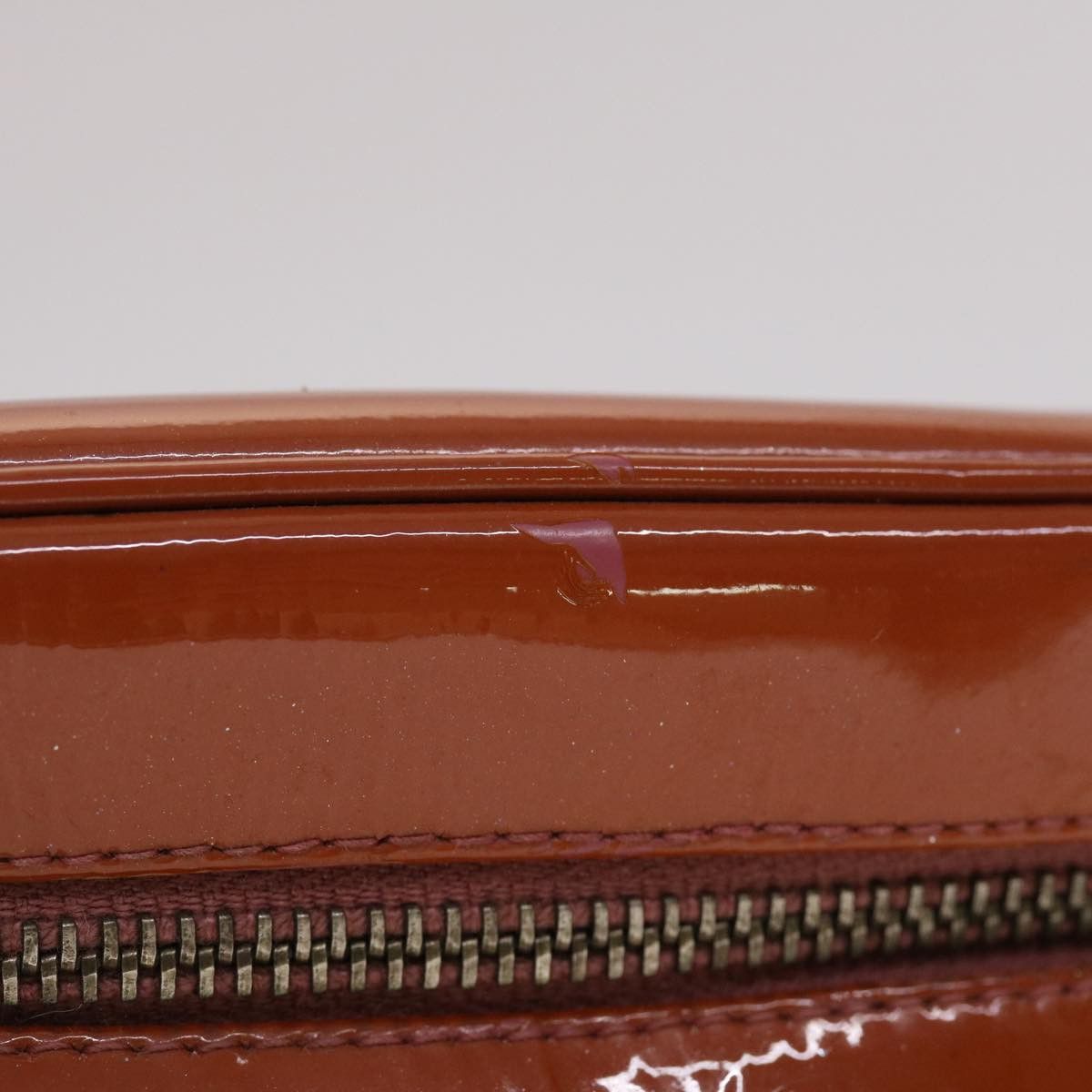 Prada Brown Patent Leather Clutch Bag (Pre-Owned) Size ONE SIZE - 12 Thumbnail