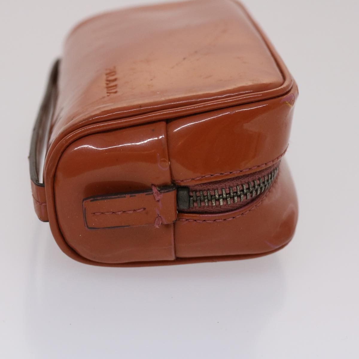 Prada Brown Patent Leather Clutch Bag (Pre-Owned) Size ONE SIZE - 9 Thumbnail