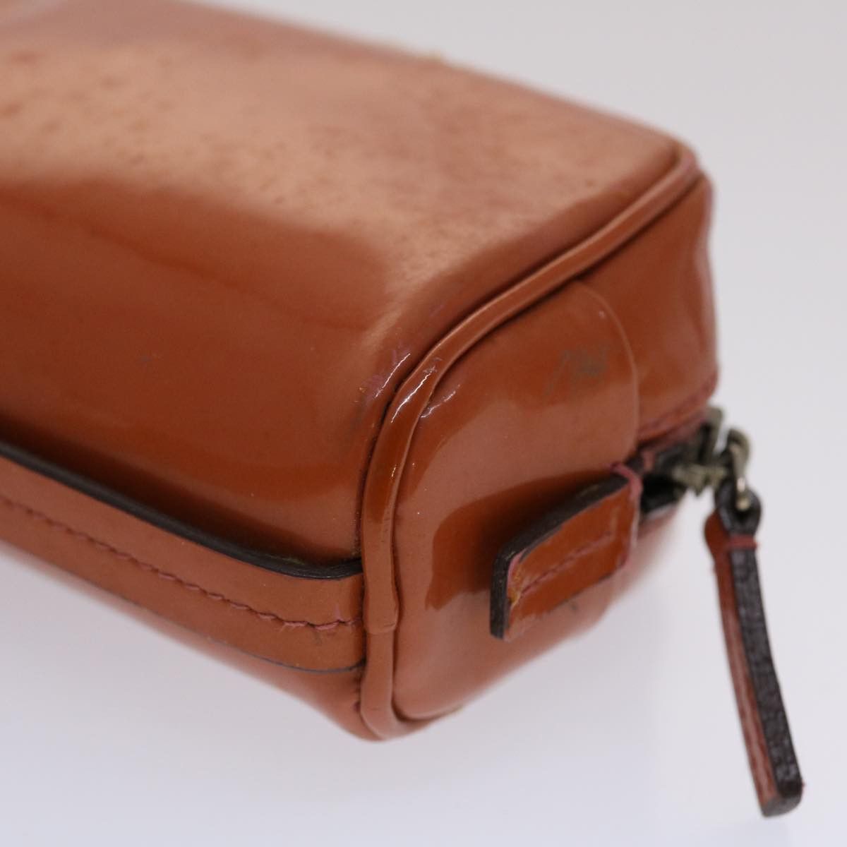 Prada Brown Patent Leather Clutch Bag (Pre-Owned) Size ONE SIZE - 8 Thumbnail