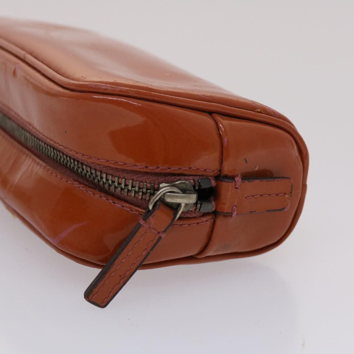 Prada Brown Patent Leather Clutch Bag (Pre-Owned) Size ONE SIZE - 10 Thumbnail