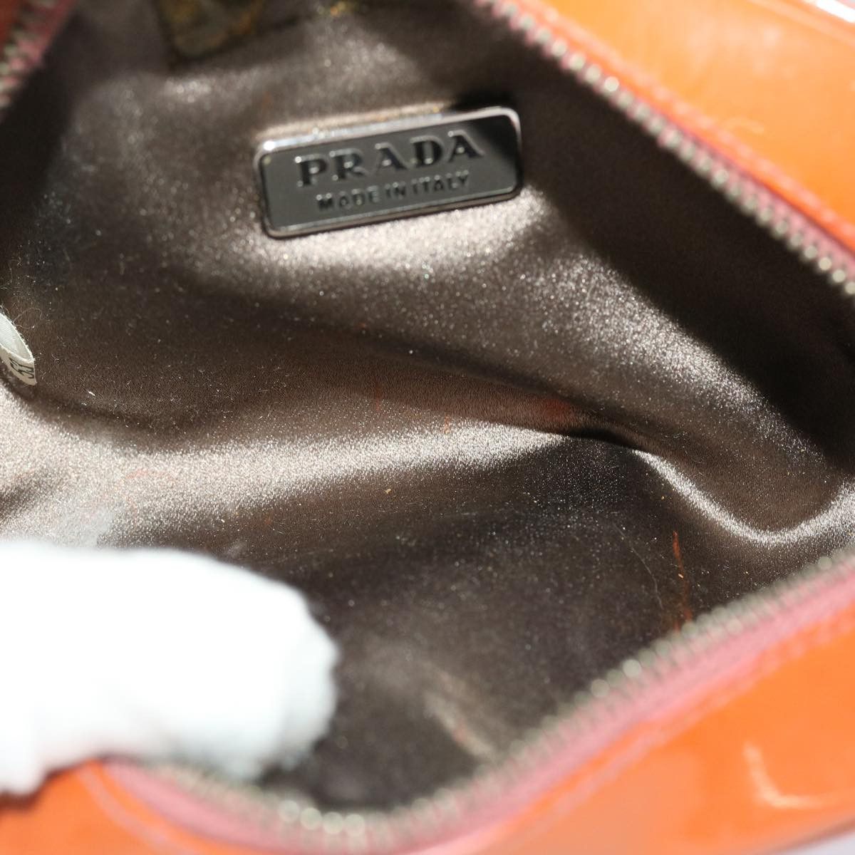Prada Brown Patent Leather Clutch Bag (Pre-Owned) Size ONE SIZE - 5 Thumbnail