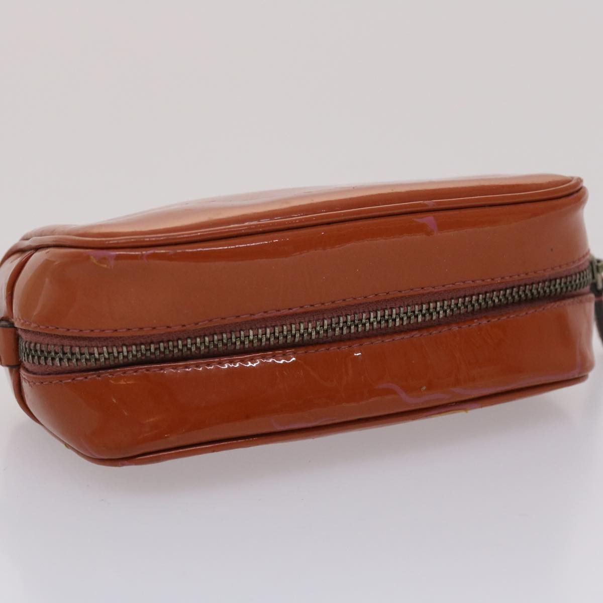 Prada Brown Patent Leather Clutch Bag (Pre-Owned) Size ONE SIZE - 4 Thumbnail