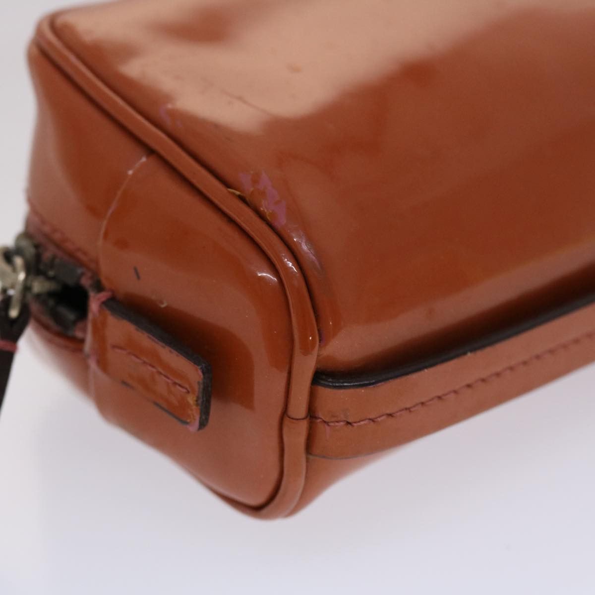 Prada Brown Patent Leather Clutch Bag (Pre-Owned) Size ONE SIZE - 13 Thumbnail
