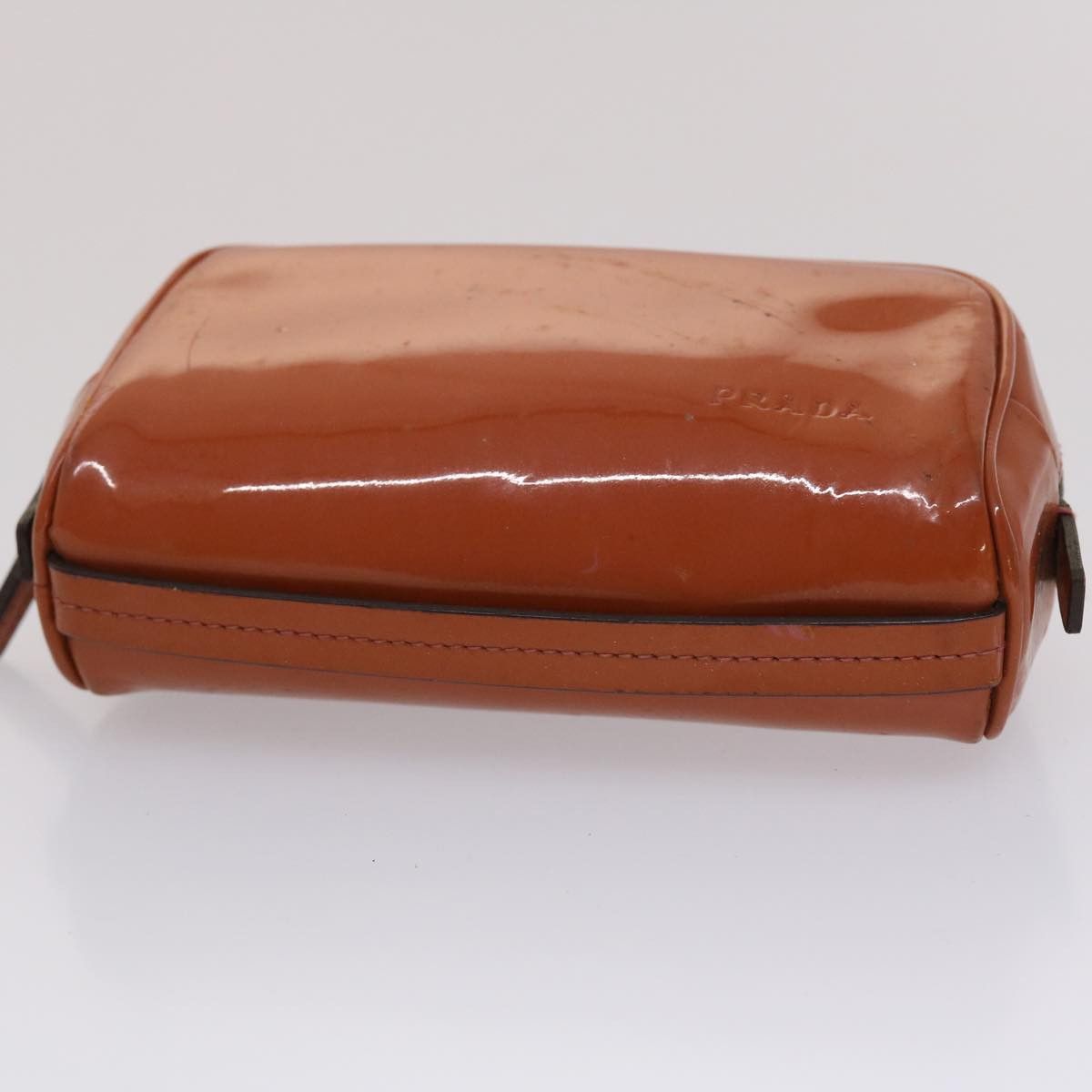 Prada Brown Patent Leather Clutch Bag (Pre-Owned) Size ONE SIZE - 3 Thumbnail