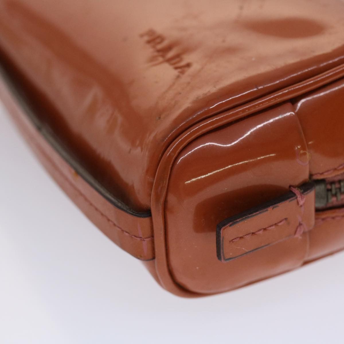 Prada Brown Patent Leather Clutch Bag (Pre-Owned) Size ONE SIZE - 14 Thumbnail