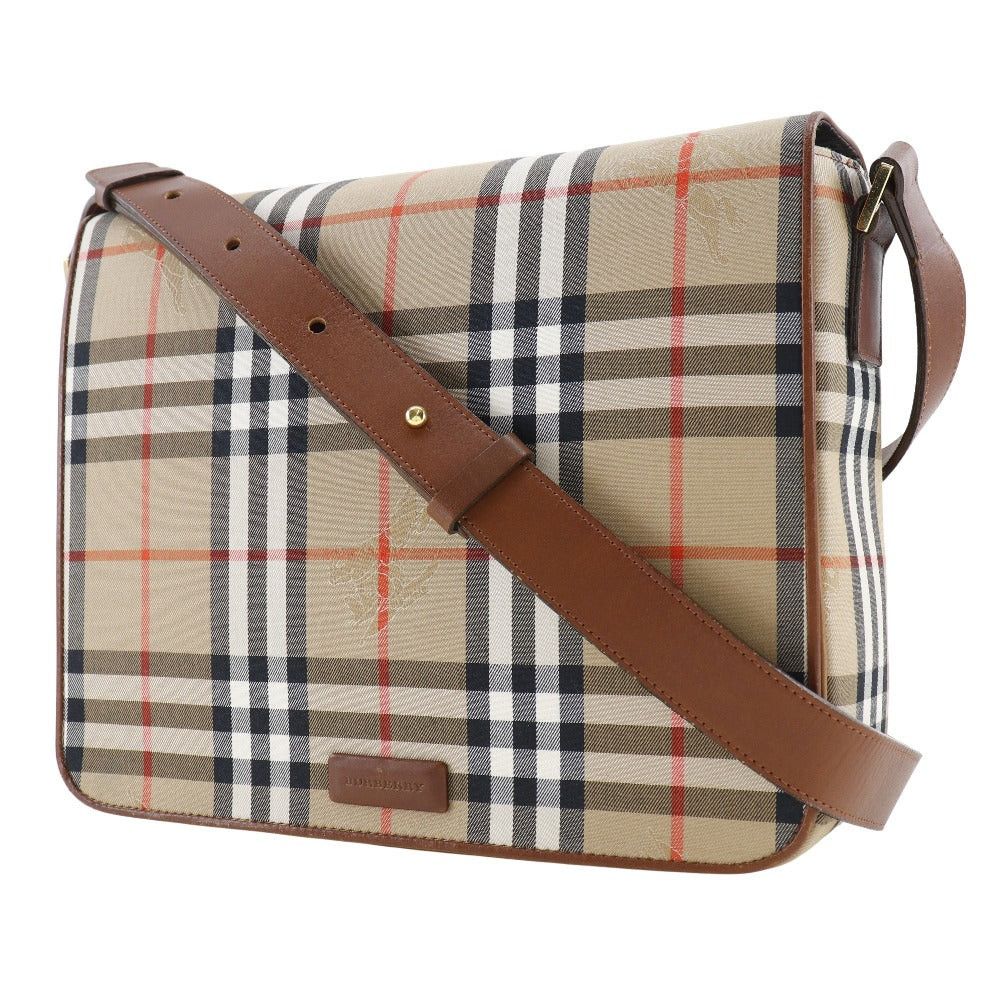 Burberry Beige Canvas Shoulder Bag (Pre-Owned) Size ONE SIZE - 10 Thumbnail
