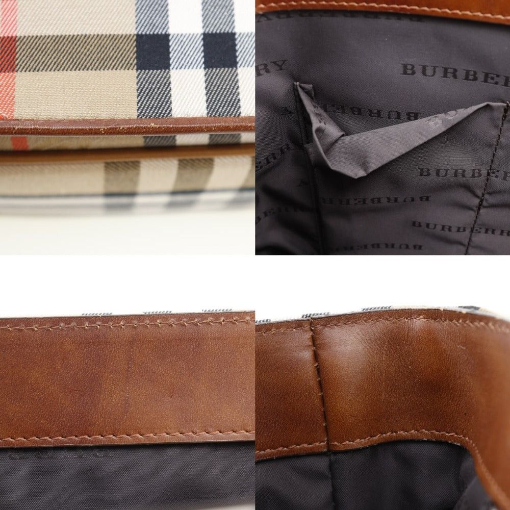 Burberry Beige Canvas Shoulder Bag (Pre-Owned) Size ONE SIZE - 6 Thumbnail
