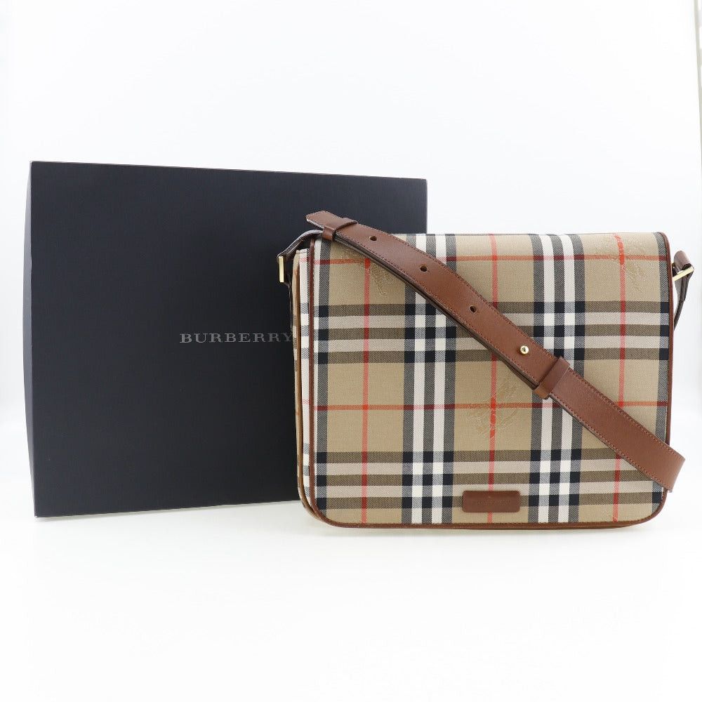 Burberry Beige Canvas Shoulder Bag (Pre-Owned) Size ONE SIZE - 9 Thumbnail