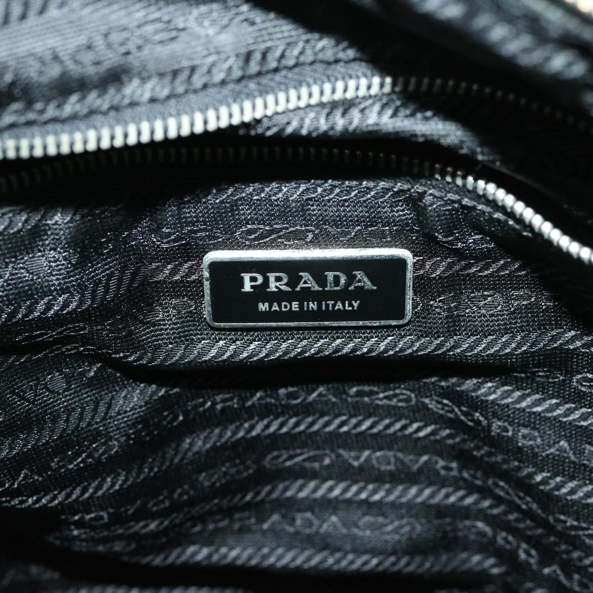 Prada Tessuto Black Canvas Shoulder Bag (Pre-Owned) Size ONE SIZE - 9 Thumbnail