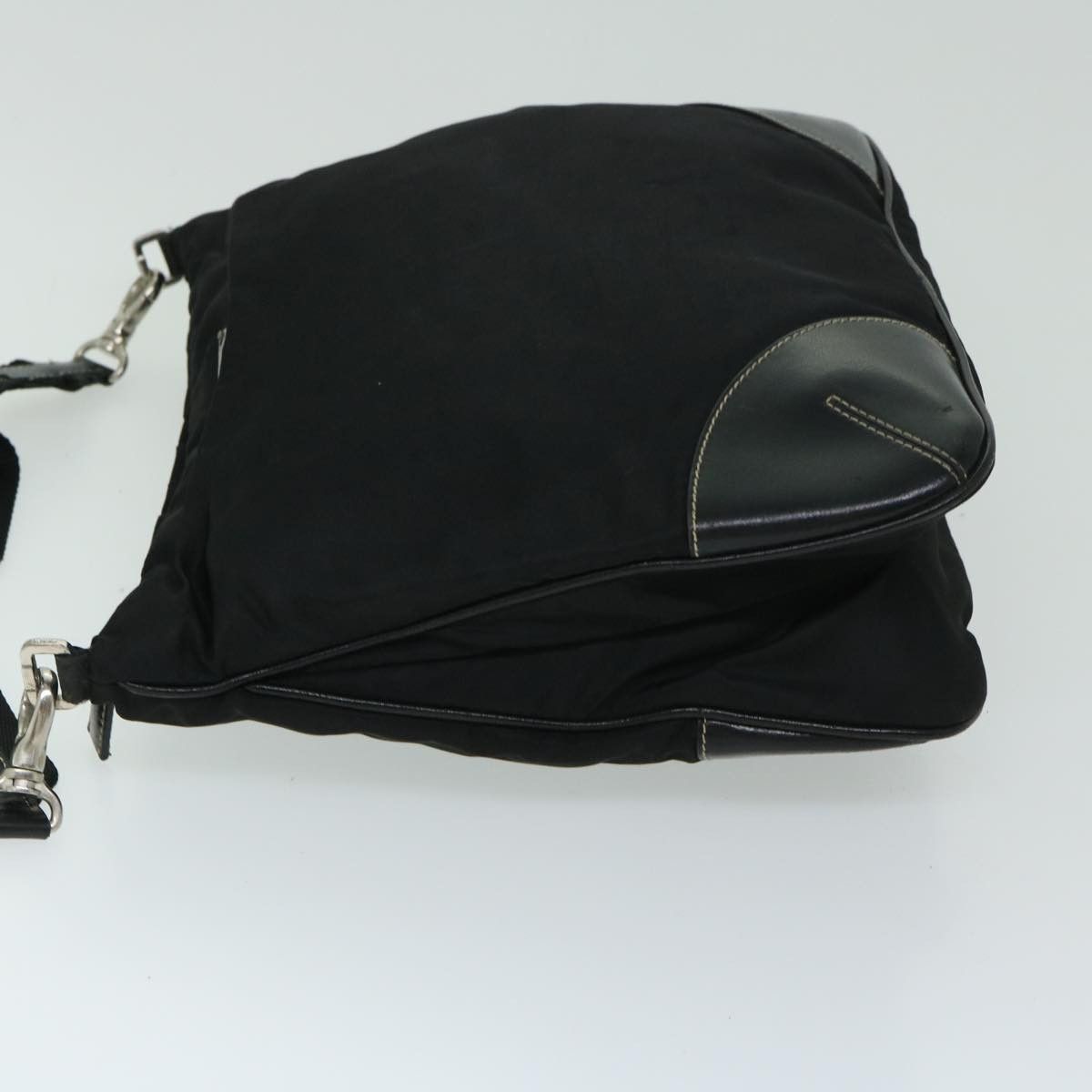 Prada Tessuto Black Canvas Shoulder Bag (Pre-Owned) Size ONE SIZE - 11 Thumbnail
