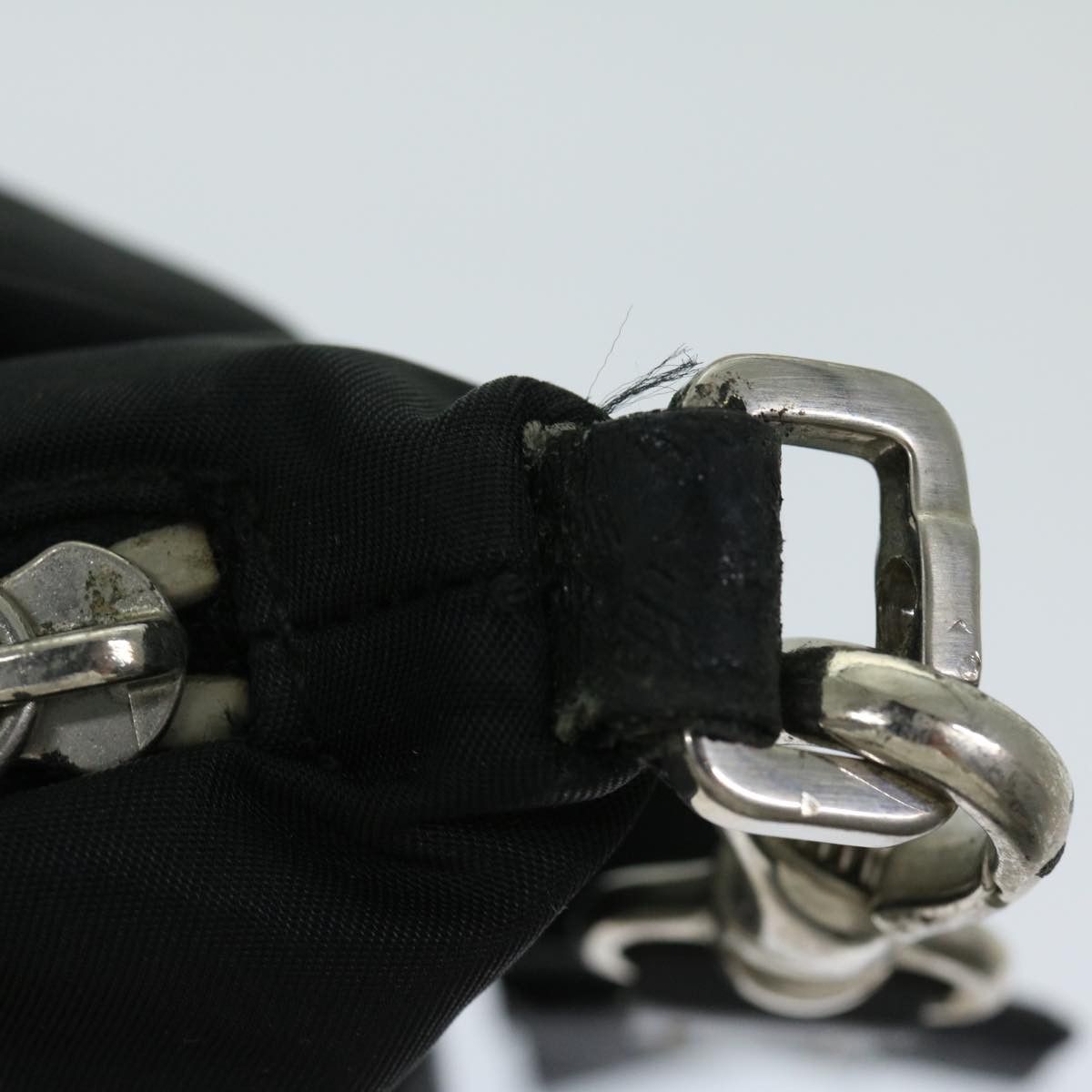 Prada Tessuto Black Canvas Shoulder Bag (Pre-Owned) Size ONE SIZE - 20 Thumbnail