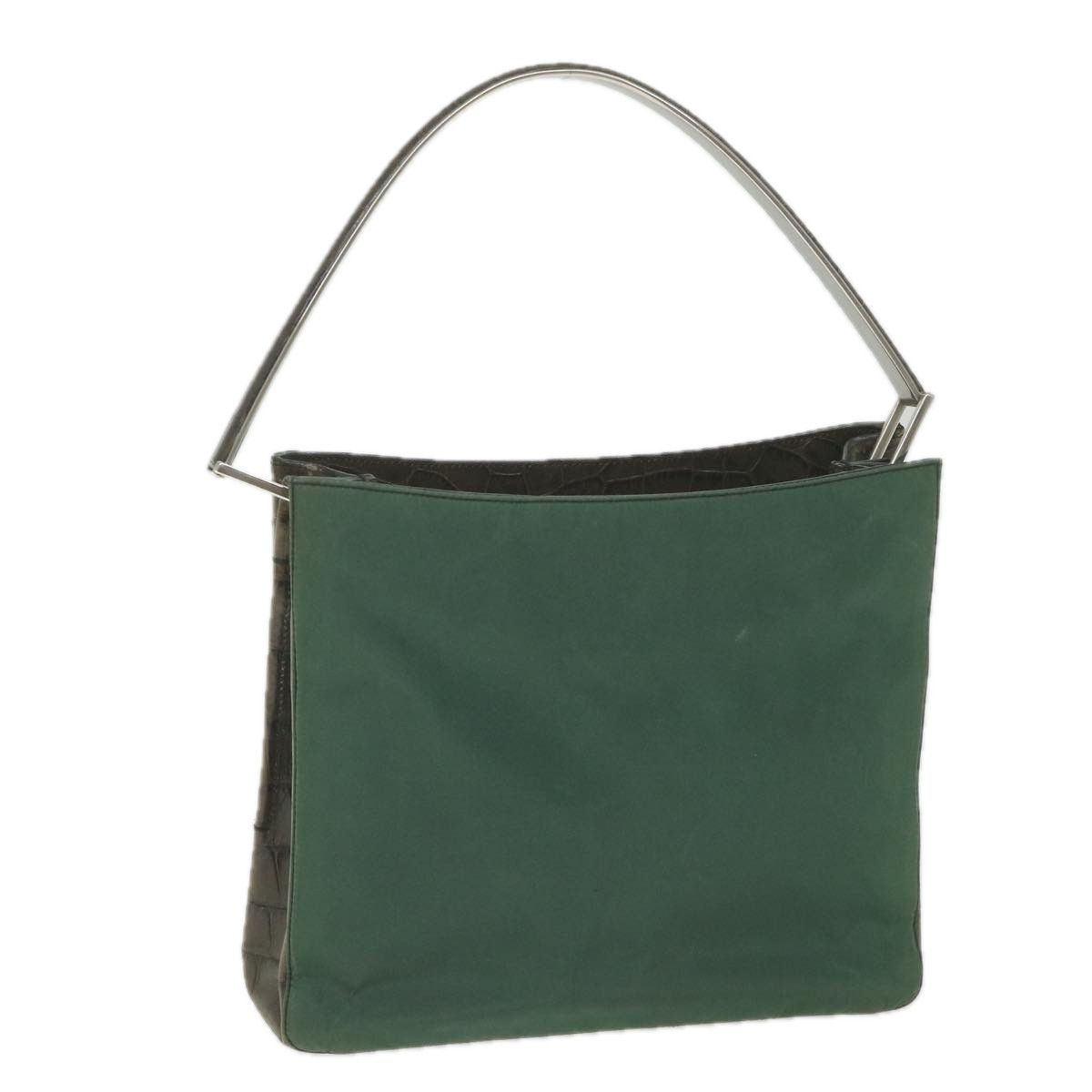 Prada Tessuto Green Synthetic Shoulder Bag (Pre-Owned) Size ONE SIZE - 17 Thumbnail