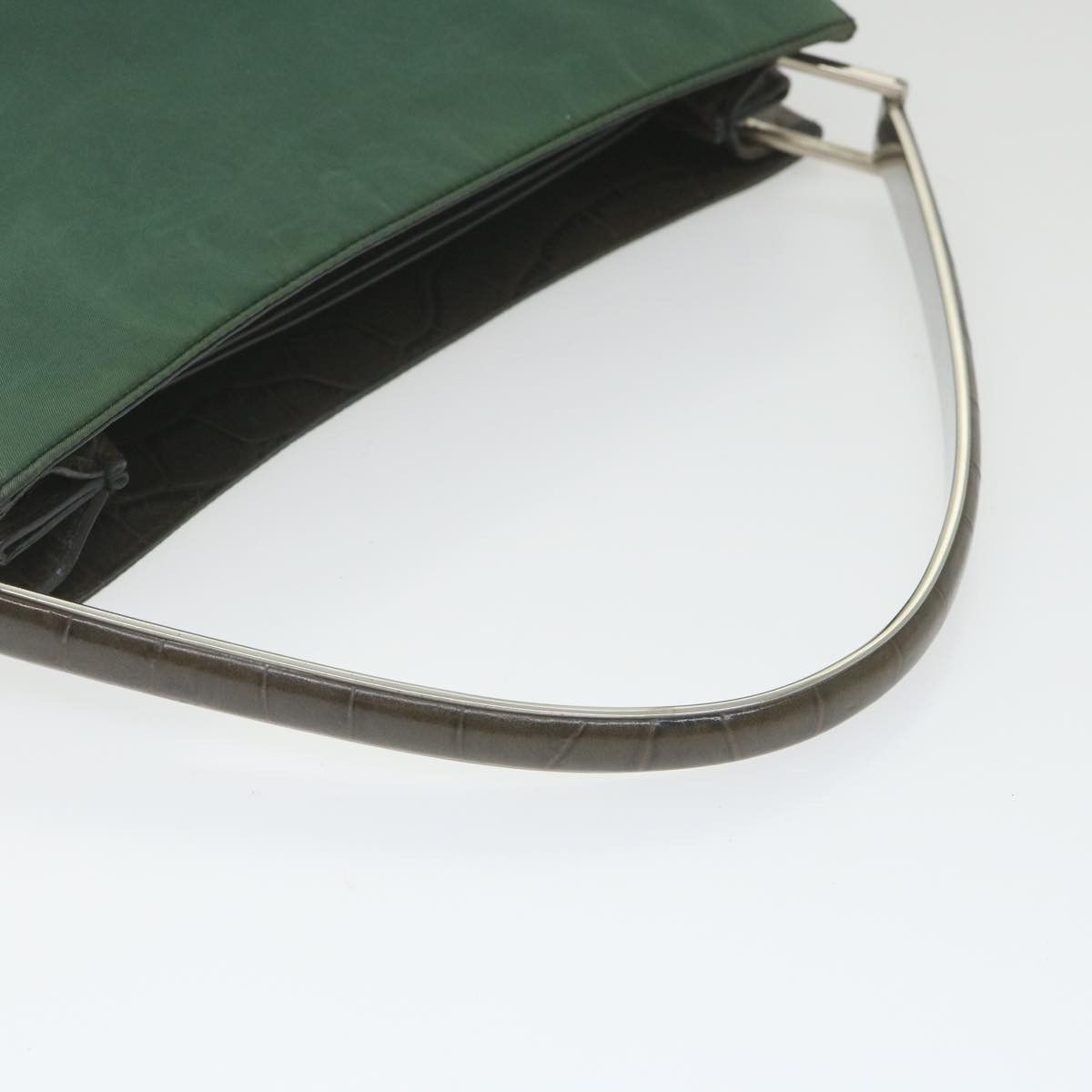 Prada Tessuto Green Synthetic Shoulder Bag (Pre-Owned) Size ONE SIZE - 15 Thumbnail