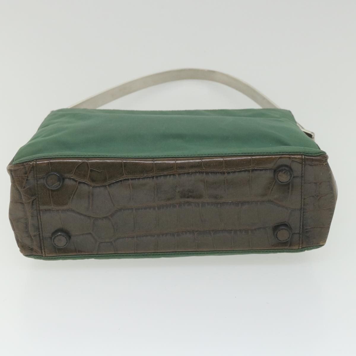 Prada Tessuto Green Synthetic Shoulder Bag (Pre-Owned) Size ONE SIZE - 3 Thumbnail