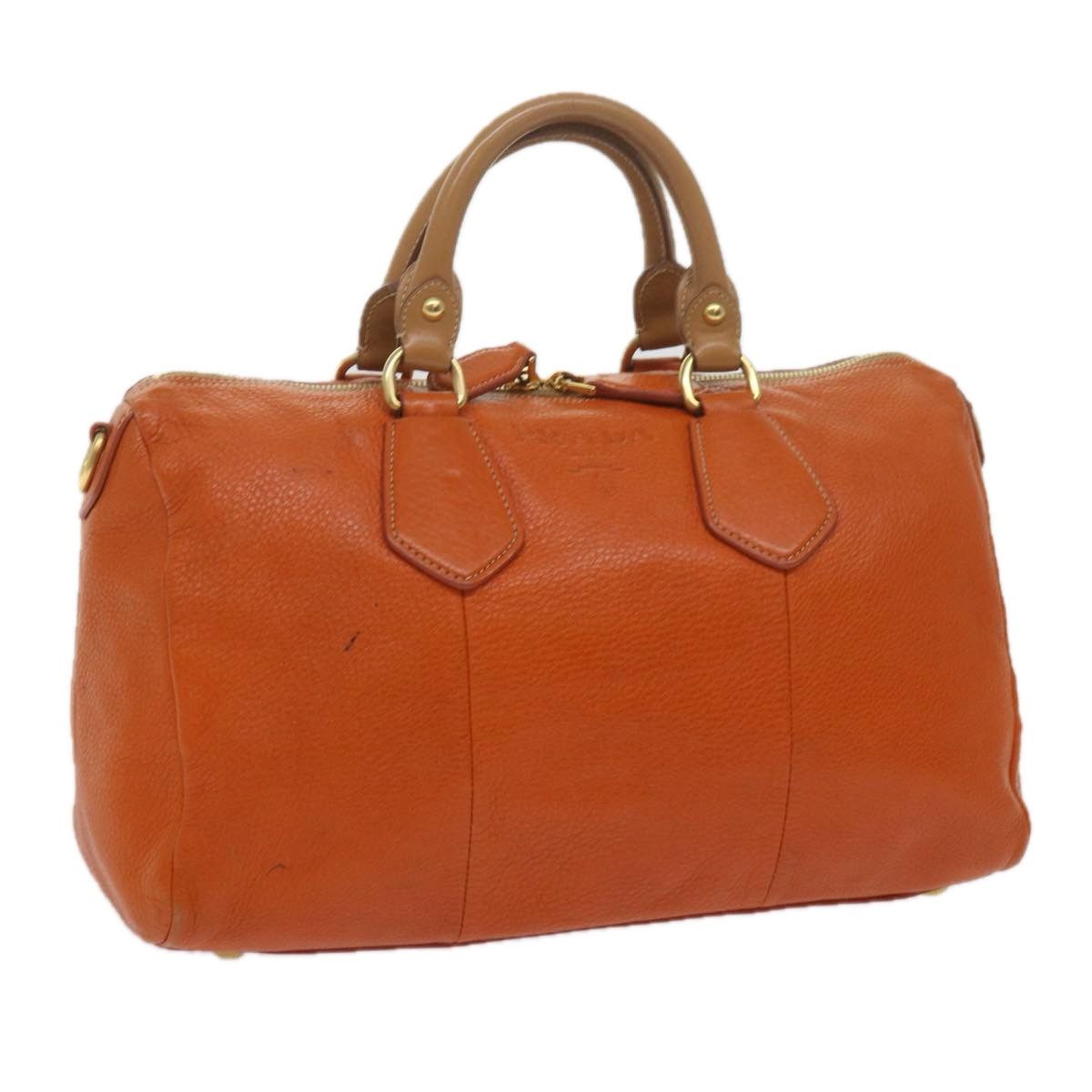 Prada Orange Leather Handbag (Pre-Owned) Size ONE SIZE - 16 Thumbnail