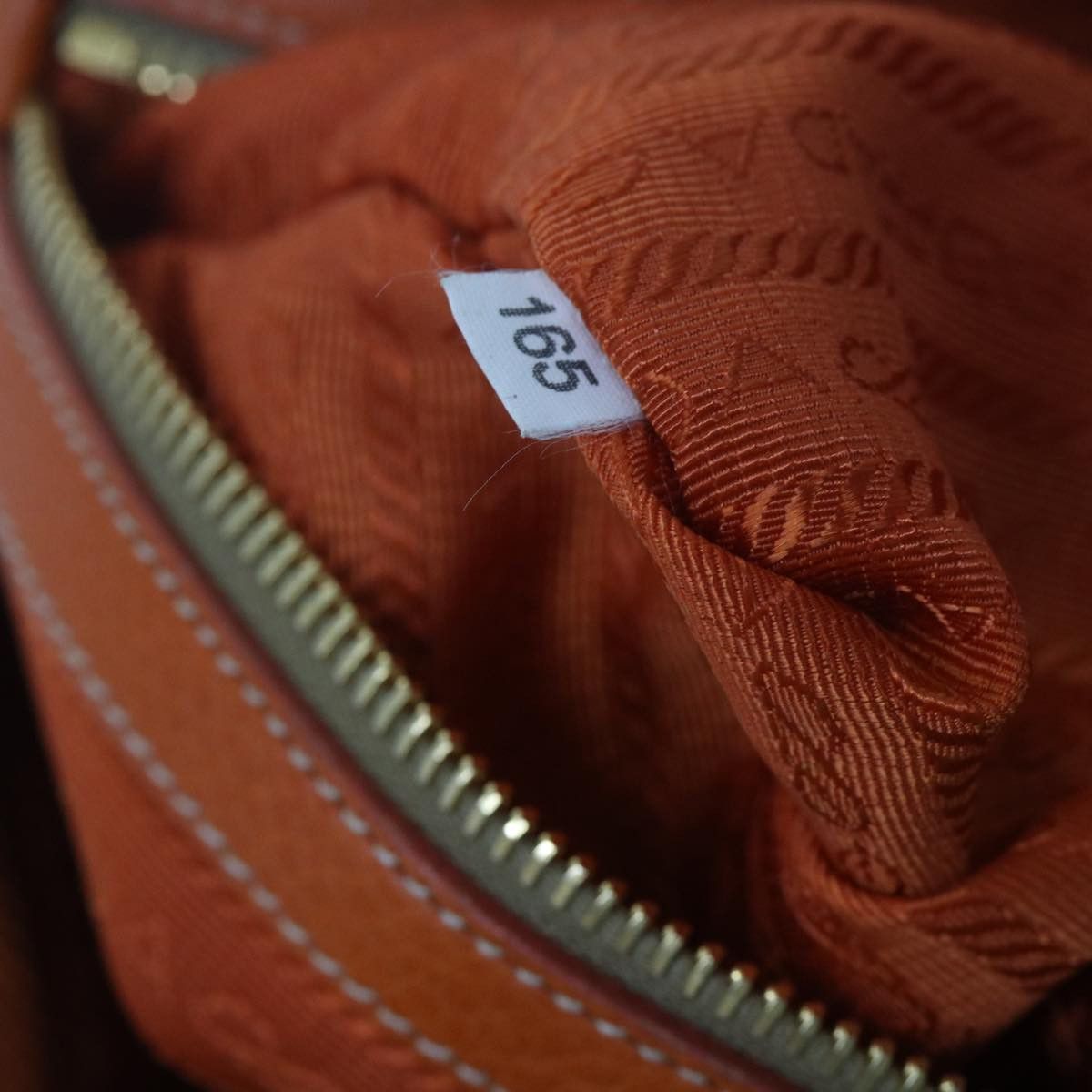 Prada Orange Leather Handbag (Pre-Owned) Size ONE SIZE - 6 Thumbnail