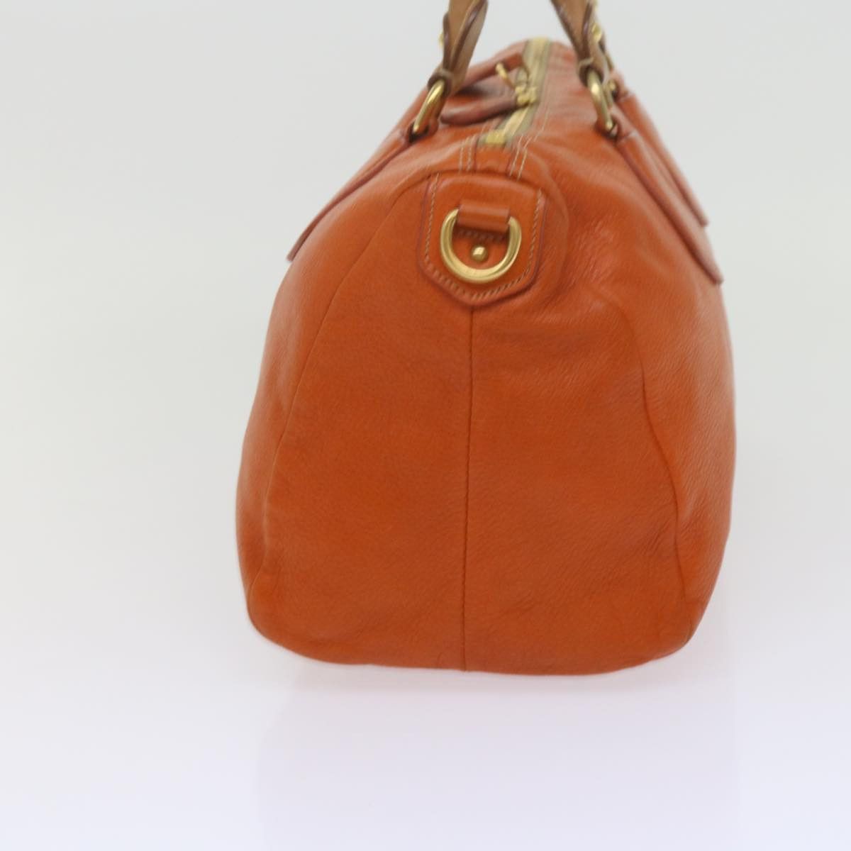 Prada Orange Leather Handbag (Pre-Owned) Size ONE SIZE - 4 Thumbnail