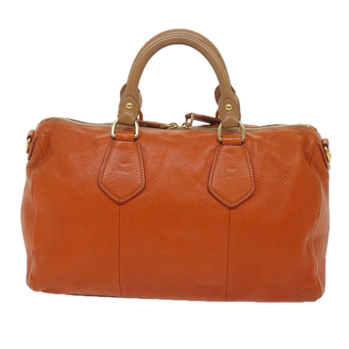 Prada Orange Leather Handbag (Pre-Owned) Size ONE SIZE - 2 Thumbnail