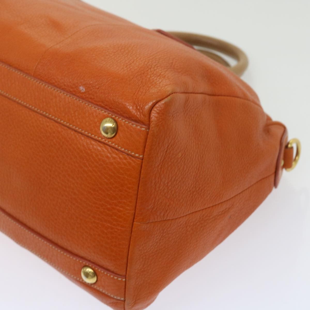 Prada Orange Leather Handbag (Pre-Owned) Size ONE SIZE - 18 Thumbnail