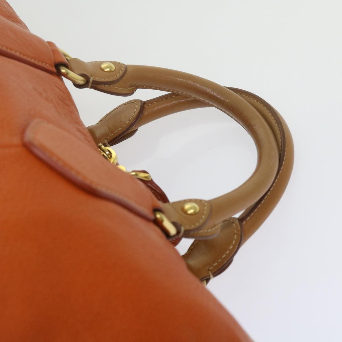 Prada Orange Leather Handbag (Pre-Owned) Size ONE SIZE - 14 Thumbnail