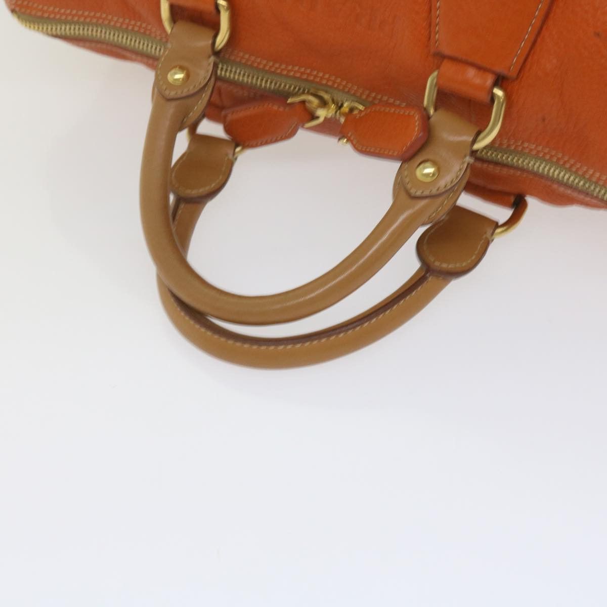 Prada Orange Leather Handbag (Pre-Owned) Size ONE SIZE - 12 Thumbnail