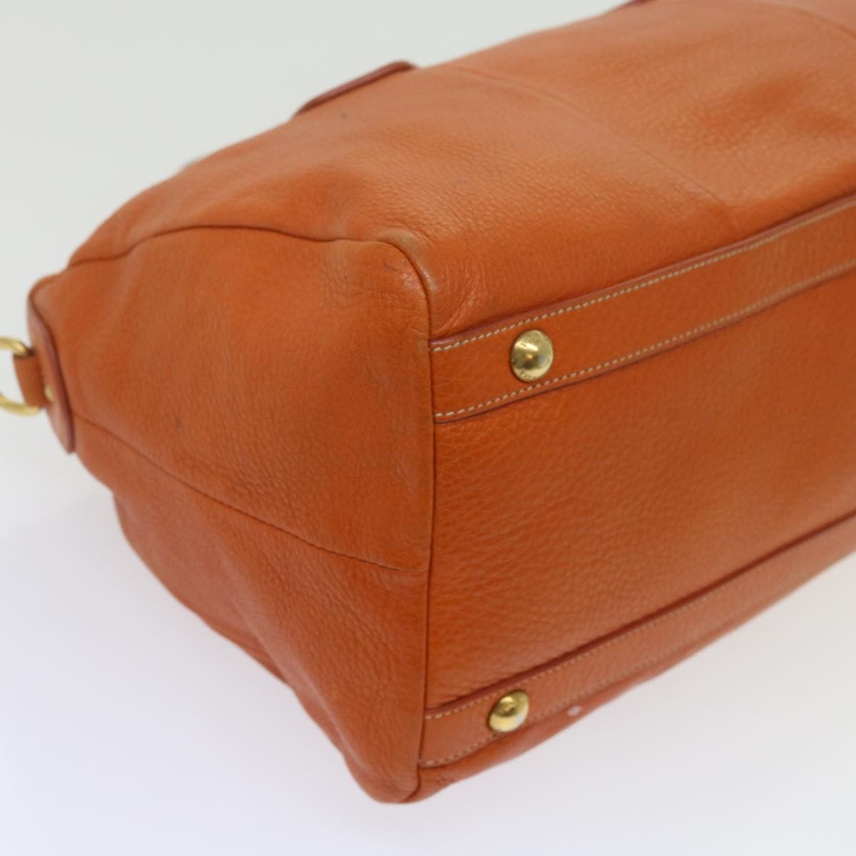 Prada Orange Leather Handbag (Pre-Owned) Size ONE SIZE - 17 Thumbnail