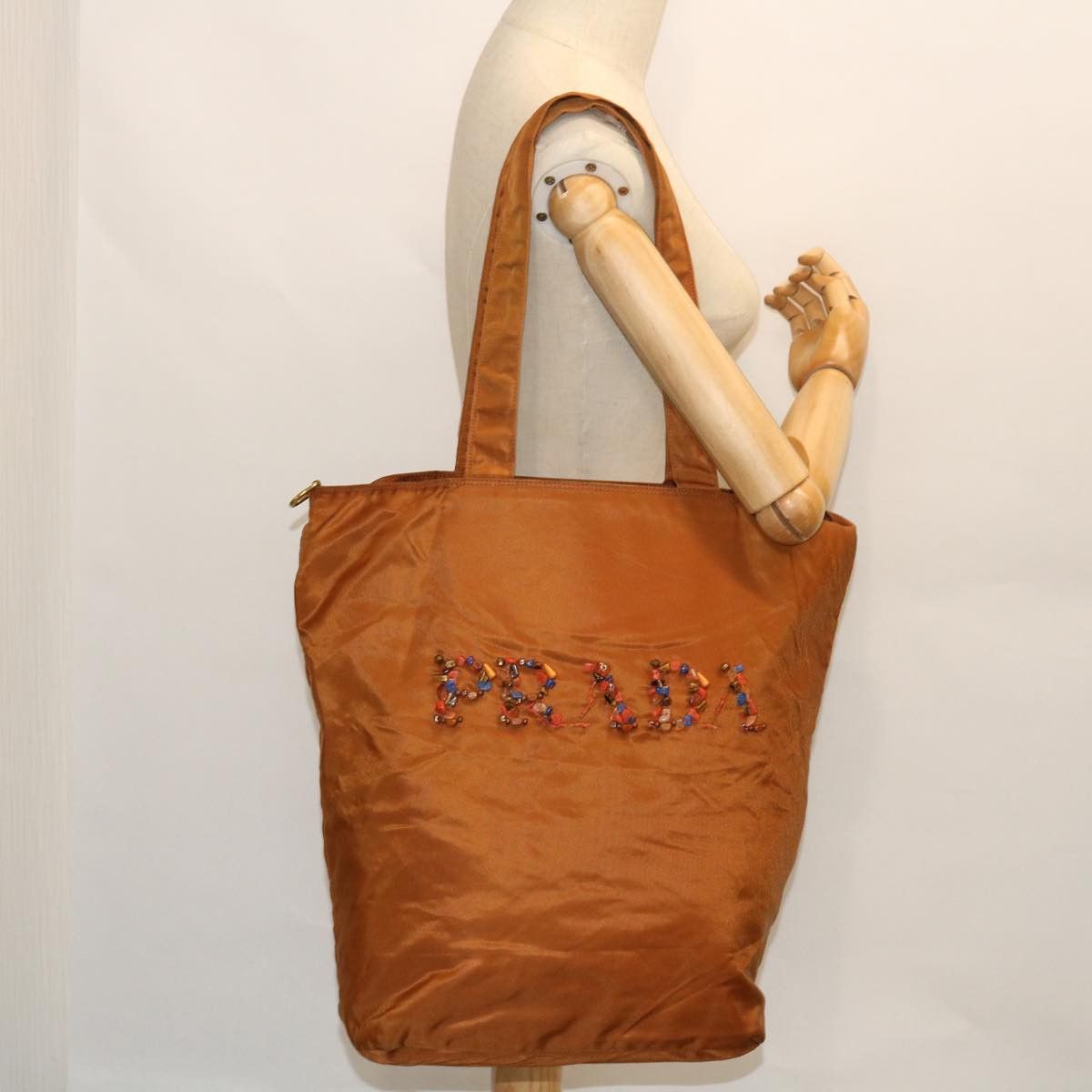 Prada Tessuto Brown Synthetic Tote Bag (Pre-Owned) Size ONE SIZE - 6 Thumbnail