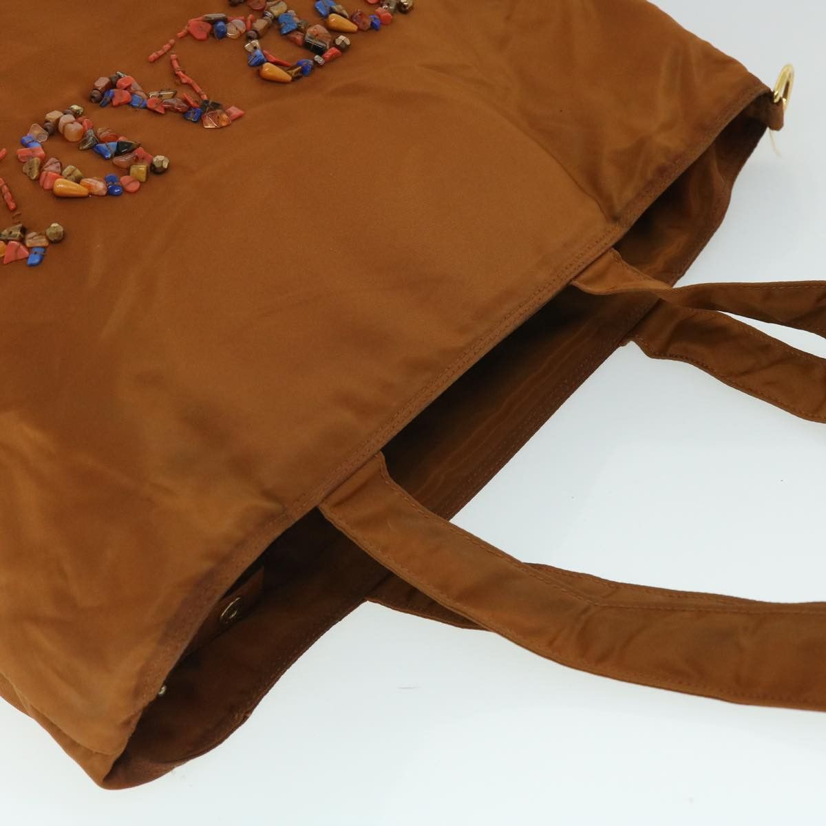 Prada Tessuto Brown Synthetic Tote Bag (Pre-Owned) Size ONE SIZE - 4 Thumbnail