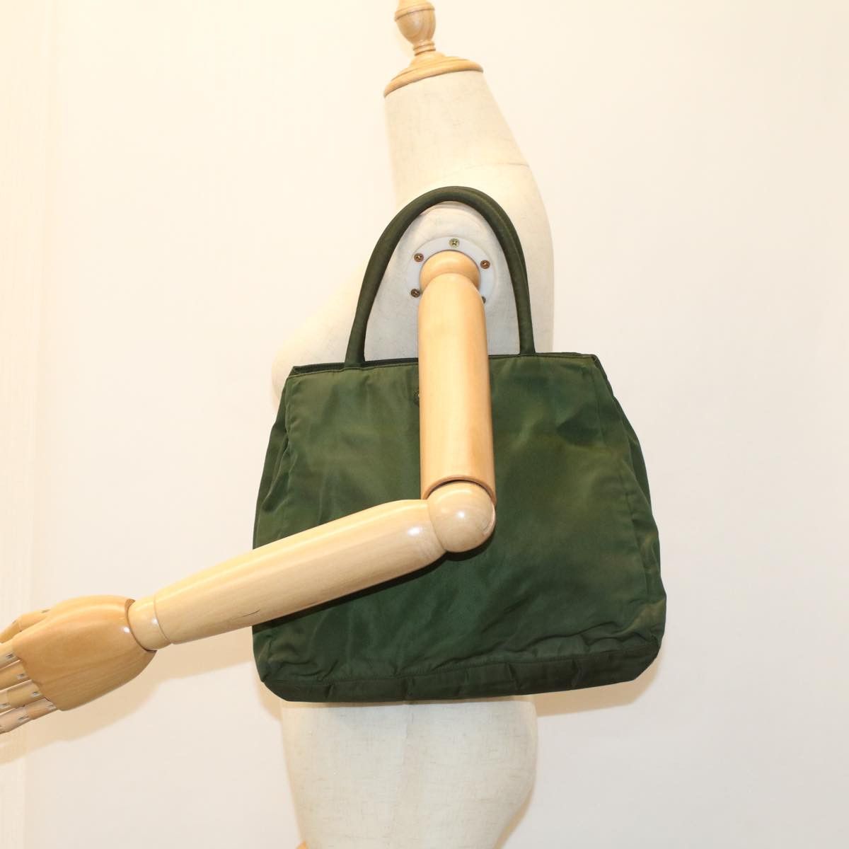 Prada Green Synthetic Handbag (Pre-Owned) Size ONE SIZE - 7 Thumbnail