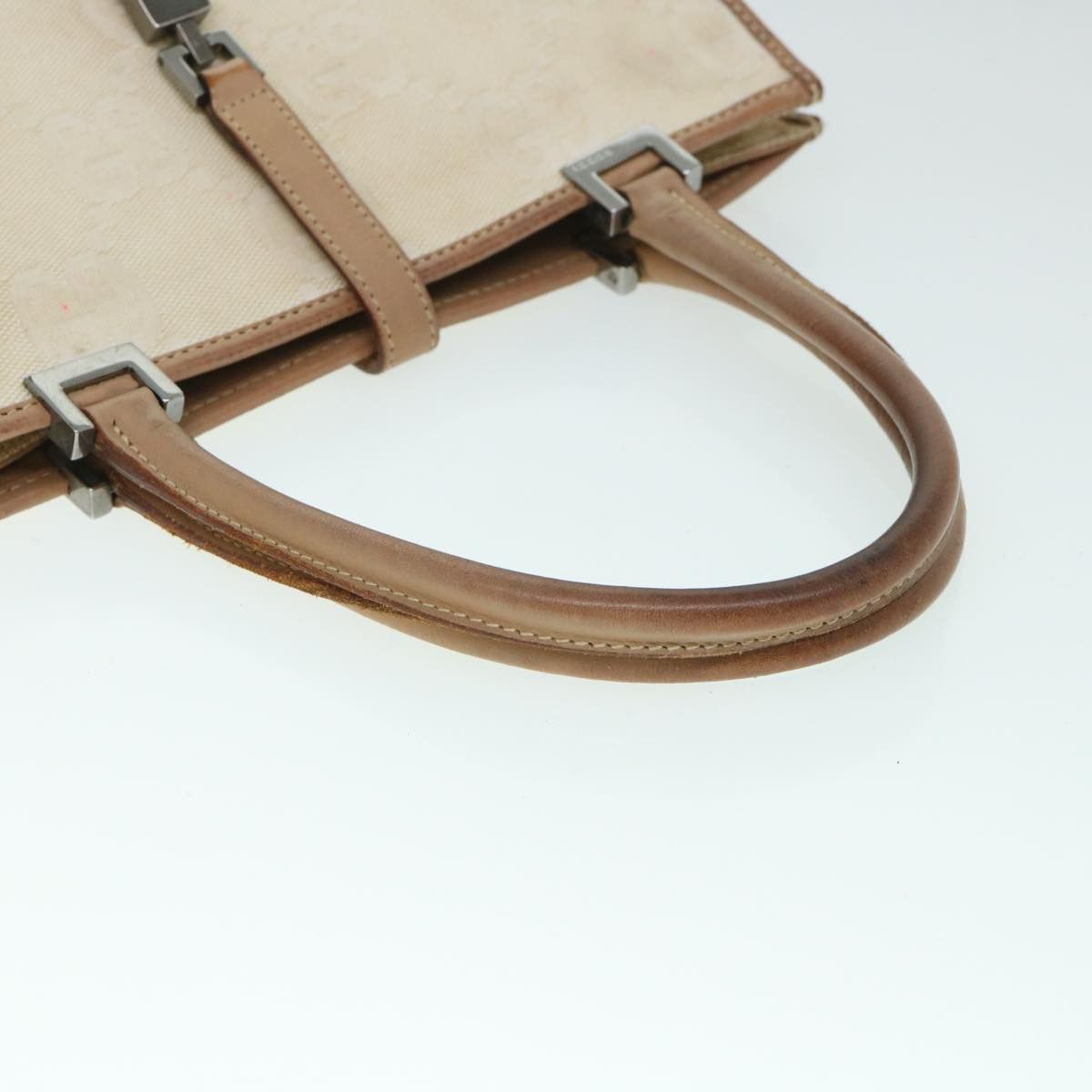 Gucci Gg Canvas Beige Canvas Handbag (Pre-Owned) Size ONE SIZE - 11 Thumbnail