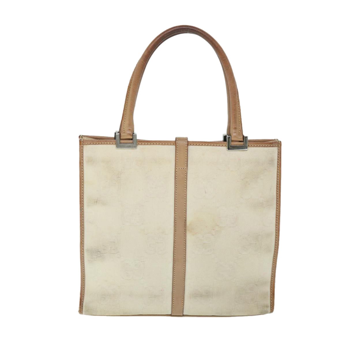 Gucci Gg Canvas Beige Canvas Handbag (Pre-Owned) Size ONE SIZE - 2 Thumbnail