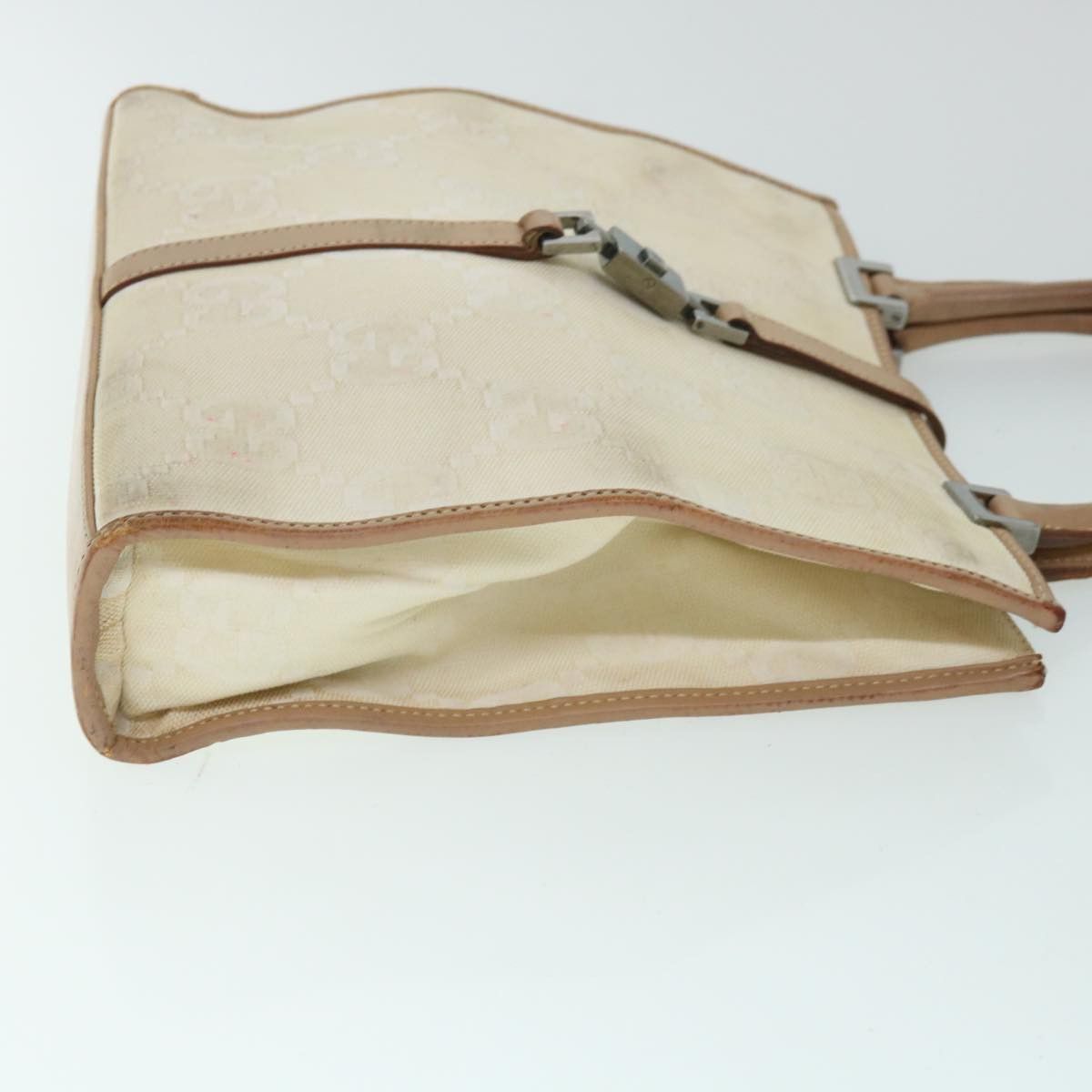 Gucci Gg Canvas Beige Canvas Handbag (Pre-Owned) Size ONE SIZE - 9 Thumbnail