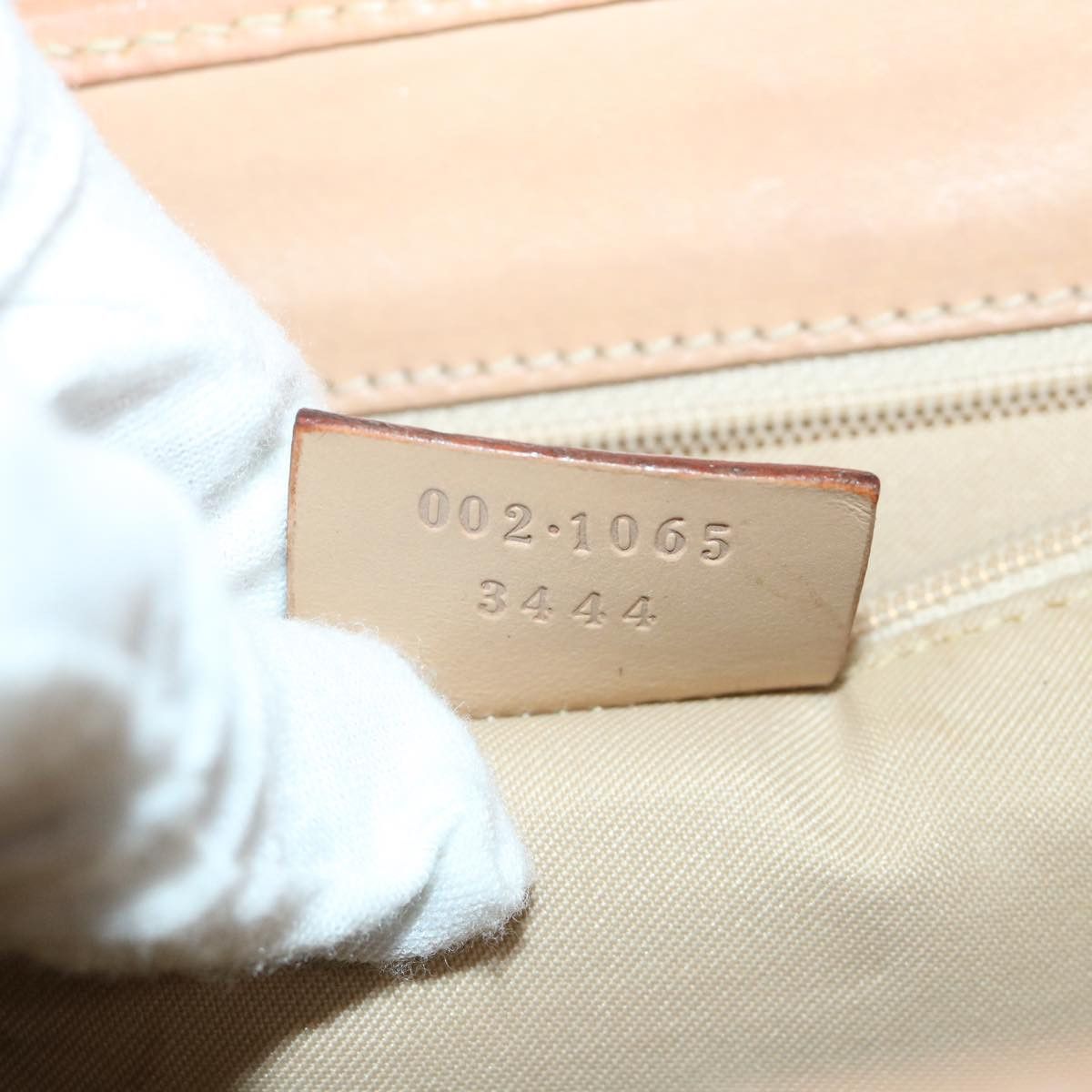 Gucci Gg Canvas Beige Canvas Handbag (Pre-Owned) Size ONE SIZE - 6 Thumbnail