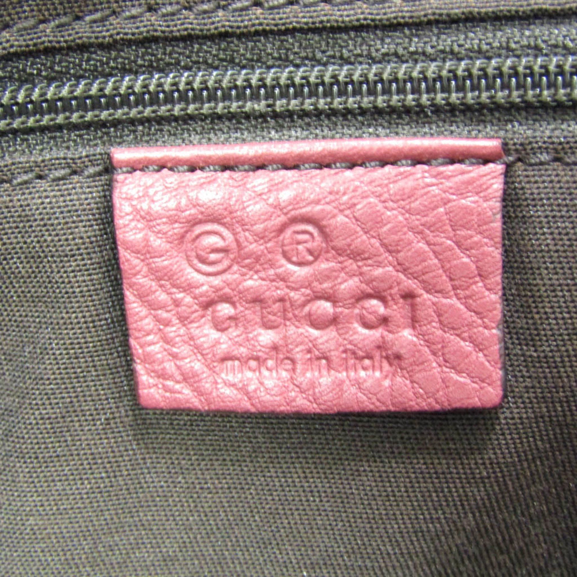 Gucci Bamboo Pink Leather Tote Bag (Pre-Owned) Size ONE SIZE - 5 Thumbnail