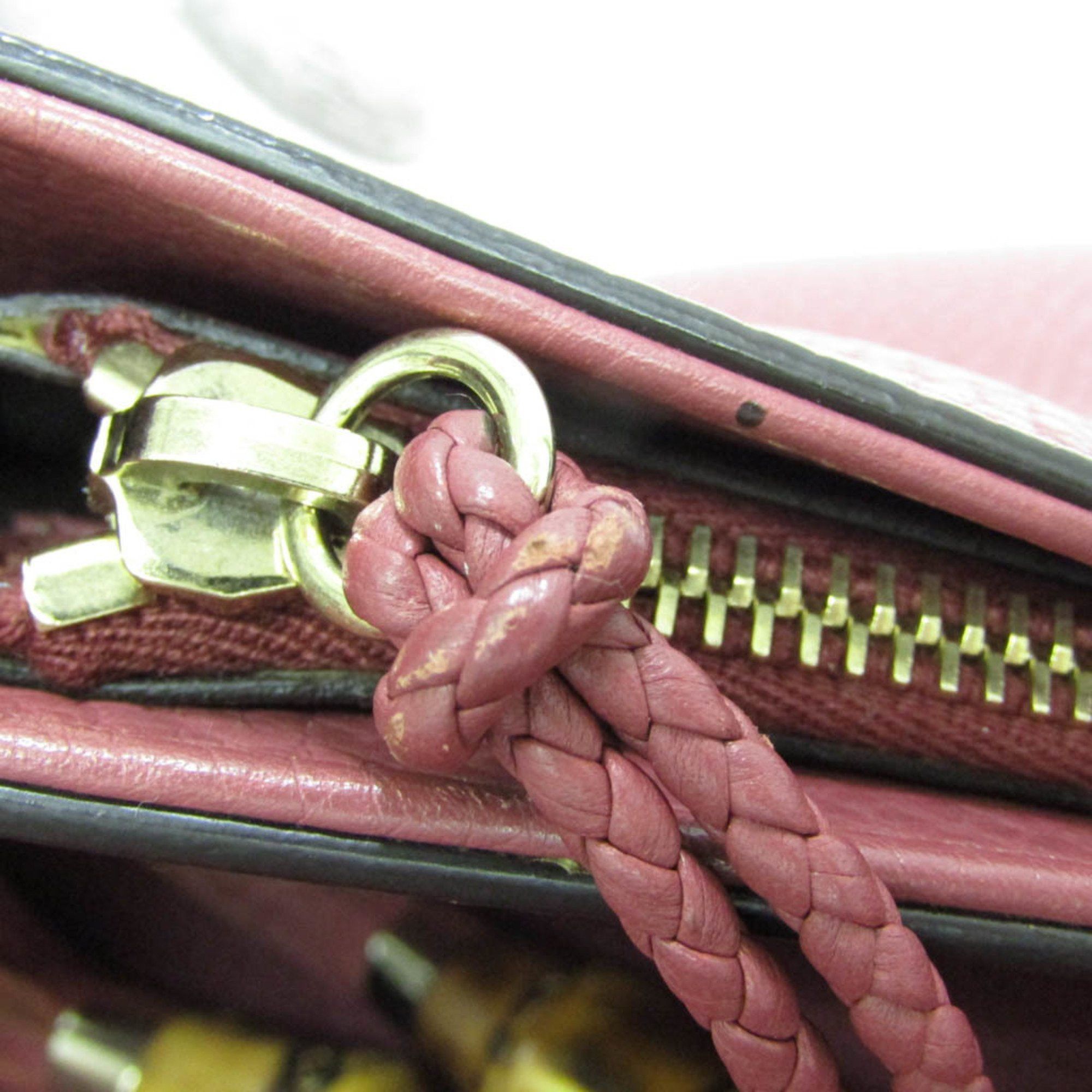 Gucci Bamboo Pink Leather Tote Bag (Pre-Owned) Size ONE SIZE - 13 Thumbnail