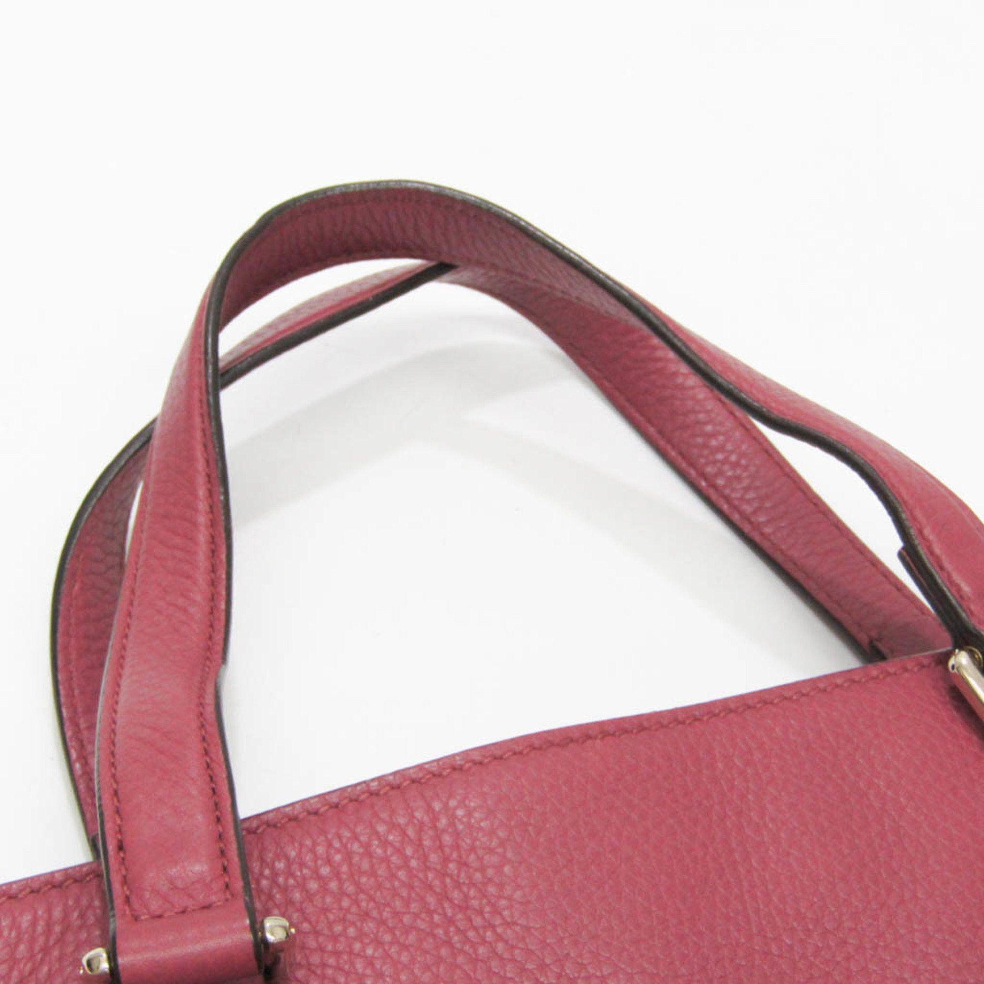 Gucci Bamboo Pink Leather Tote Bag (Pre-Owned) Size ONE SIZE - 6 Thumbnail