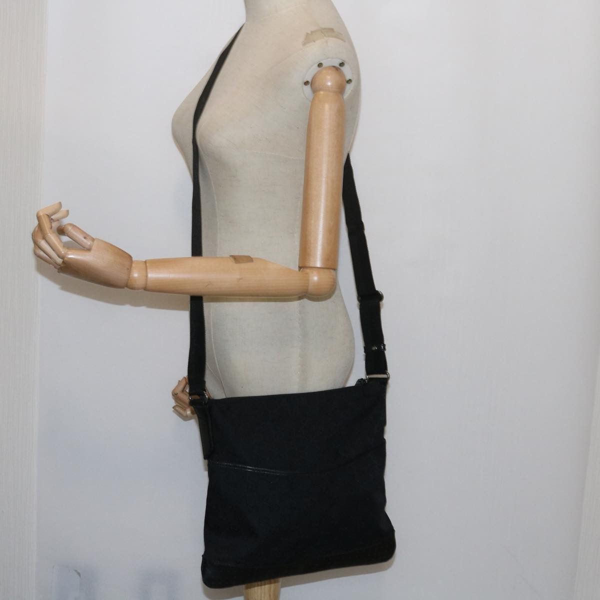 Gucci Black Canvas Shoulder Bag (Pre-Owned) Size ONE SIZE - 7 Thumbnail