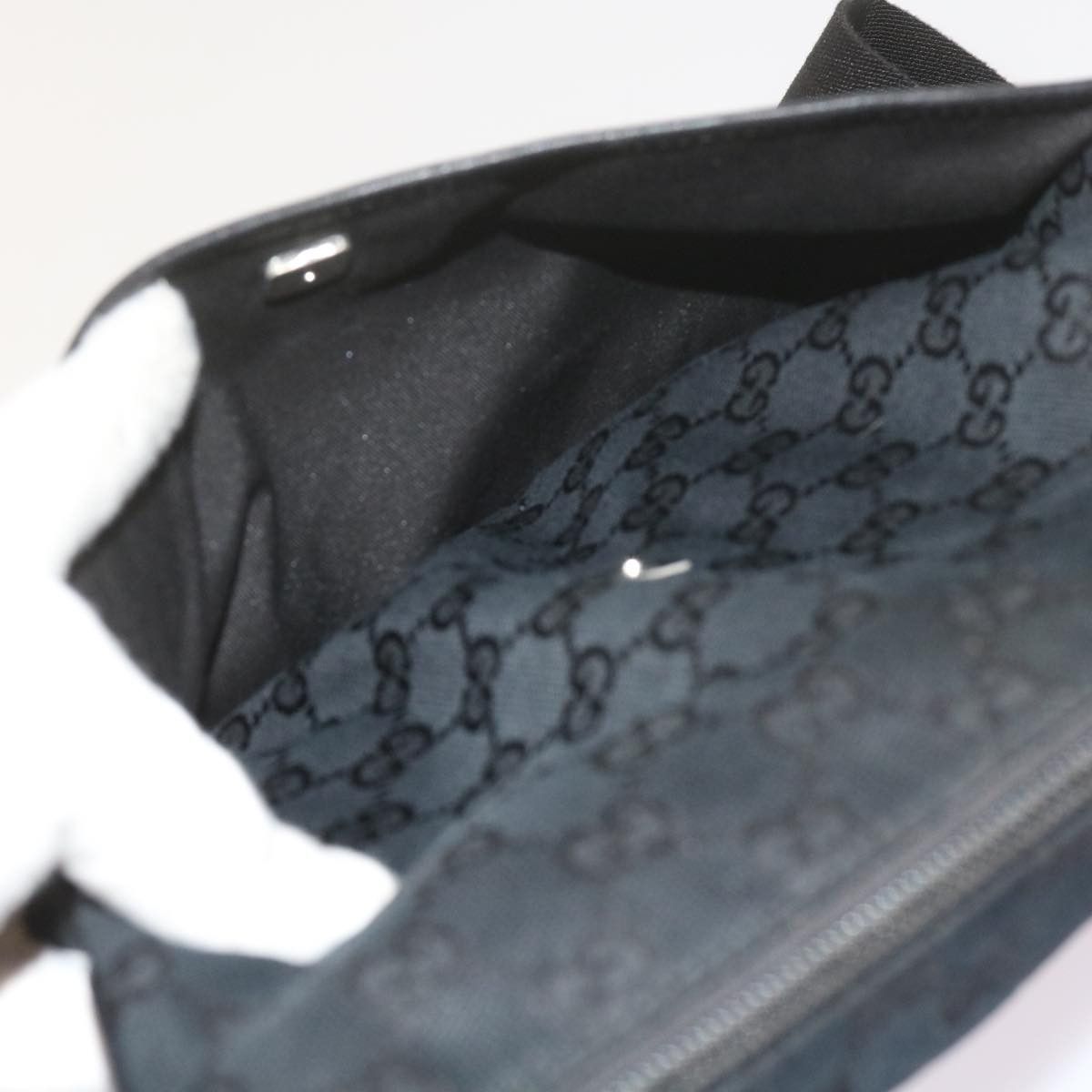 Gucci Black Canvas Shoulder Bag (Pre-Owned) Size ONE SIZE - 18 Thumbnail