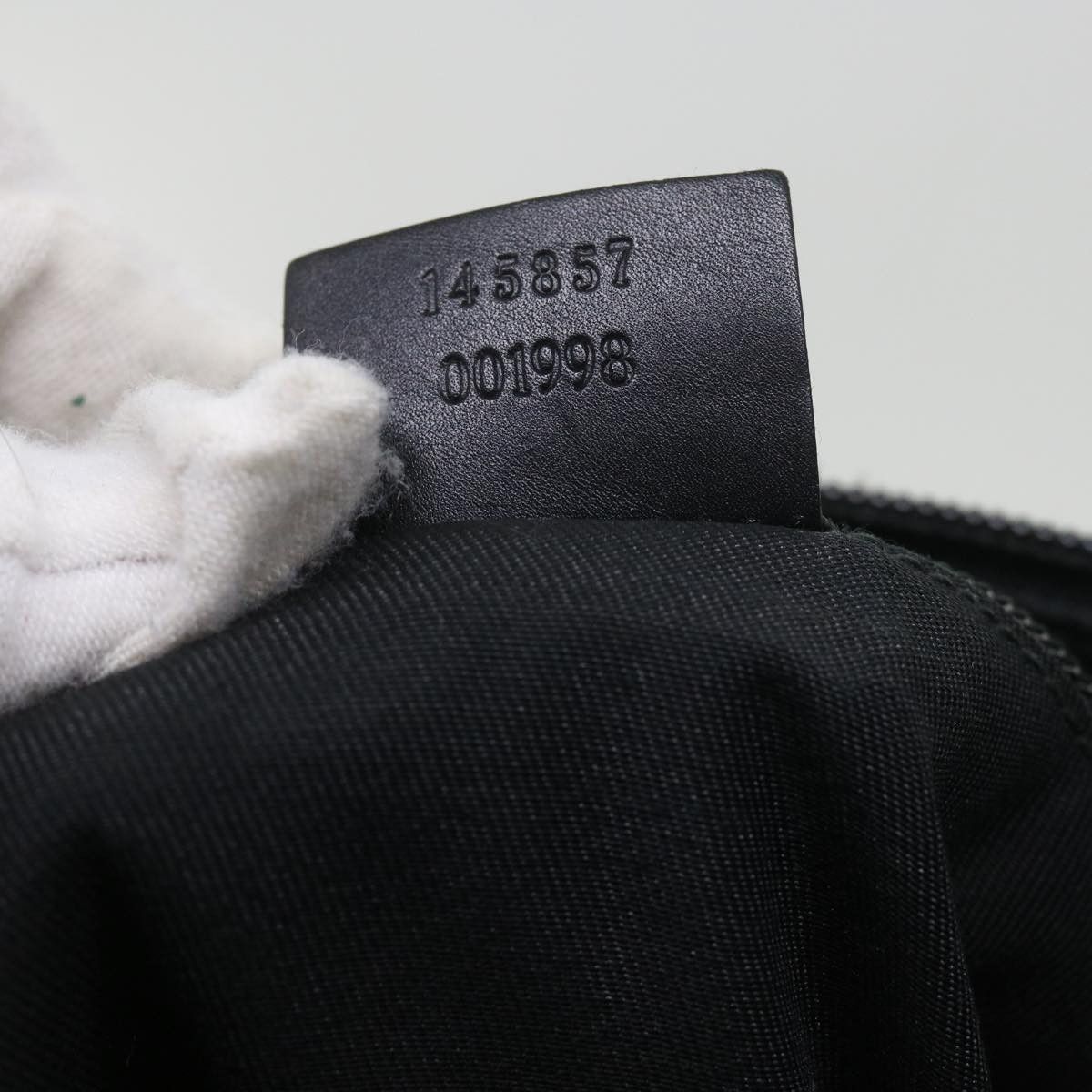 Gucci Black Canvas Shoulder Bag (Pre-Owned) Size ONE SIZE - 6 Thumbnail