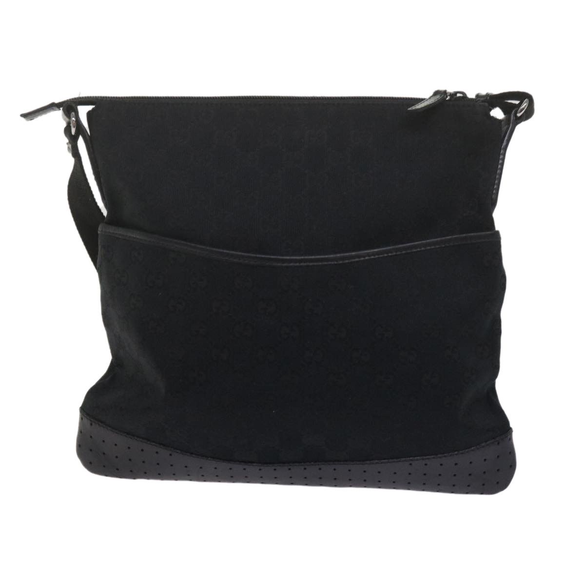 Gucci Black Canvas Shoulder Bag (Pre-Owned) Size ONE SIZE - 19 Thumbnail