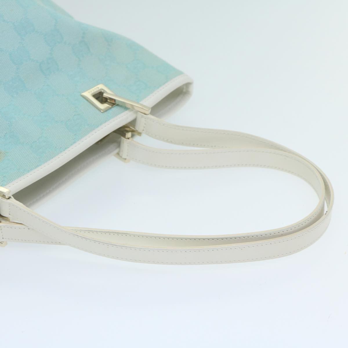 Gucci Gg Canvas Blue Canvas Tote Bag (Pre-Owned) Size ONE SIZE - 12 Thumbnail