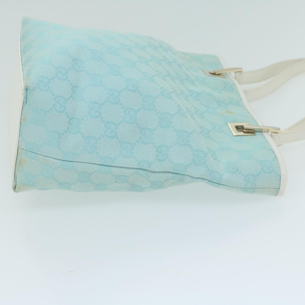 Gucci Gg Canvas Blue Canvas Tote Bag (Pre-Owned) Size ONE SIZE - 9 Thumbnail